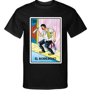El Borracho Loteria Mexican Shirt Tee Shirt Funny Family Novelty Bingo Style